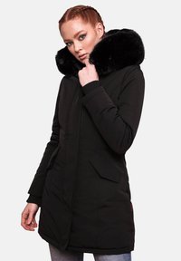 Marikoo - KARMAA - Žieminis paltas - black with black fur Miniatiūros vaizdas 1