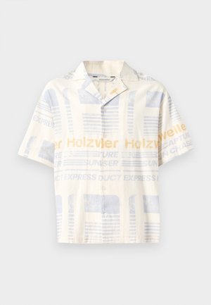 Holzweiler PIER PRINT - Shirt - ecru mix