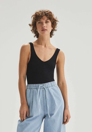 WIDE STRAP - Top - black