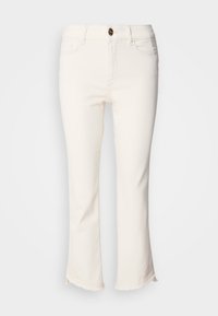 Flared Jeans - bright ecru