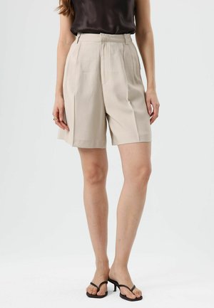 HIGH WAIST - Short - beige