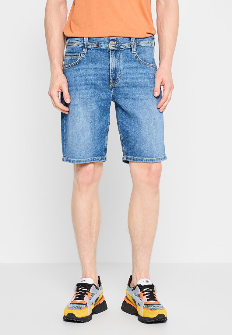 mustang Jeansshort blauw