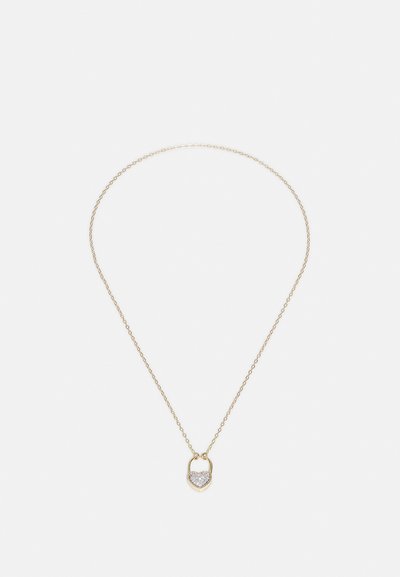 Yvonne Leon COLLIER CŒUR CADENAS - Kaklarota - yellow gold-coloured