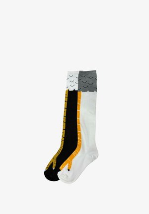 2 Pack Chicken legs - Calcetines hasta la rodilla - white black short