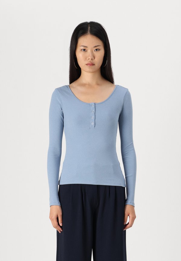 PCKITTE - Long sleeved top - faded denim