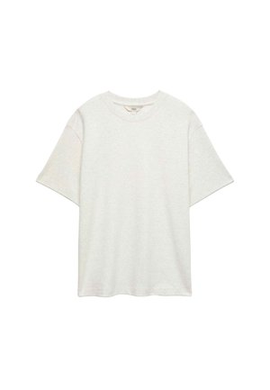 Marks & Spencer, PURE CREW NECK - T-shirts basic - grey marl