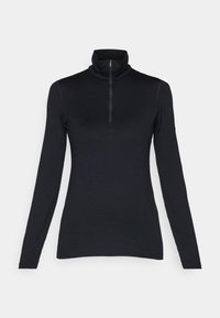 WOMEN HALF ZIP - Undershirt - black