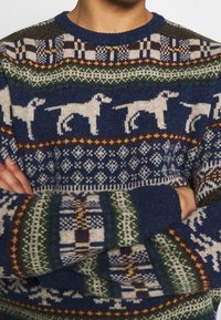 J.CREW Stickad tröja - dark blue