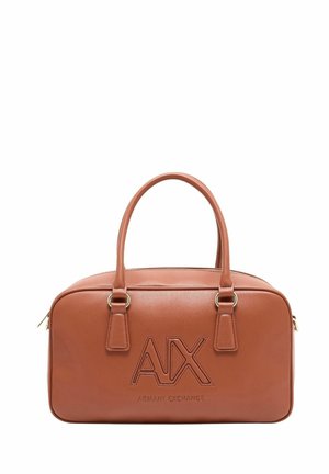 Armani Exchange TOP HANDLE - Borsa a mano - marrone camel