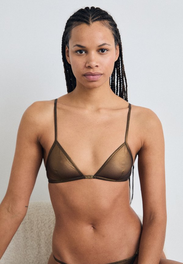 LUNA - Triangle bra - gold