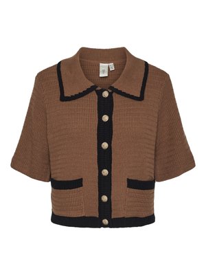 YAS YASKLOMA CARDIGAN - Casaco de malha - beige
