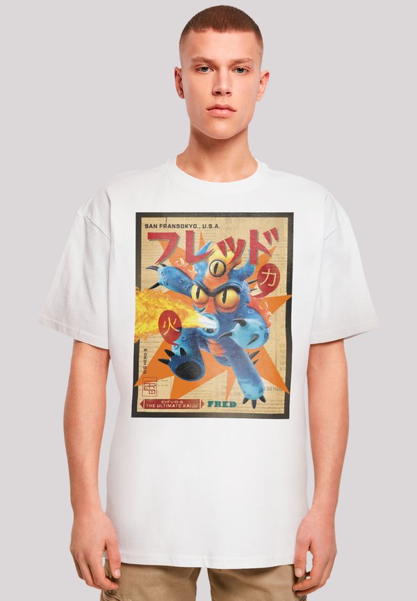 BIG HERO 6 FRED NEWSPAPER - T-Shirt print - weiß