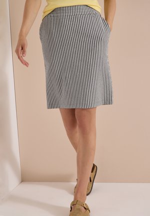 Cecil, KNEE-LENGTH JOGGER SKIRT IN SEERSUCKER QUALITY - A-lijn rok - brown cacao