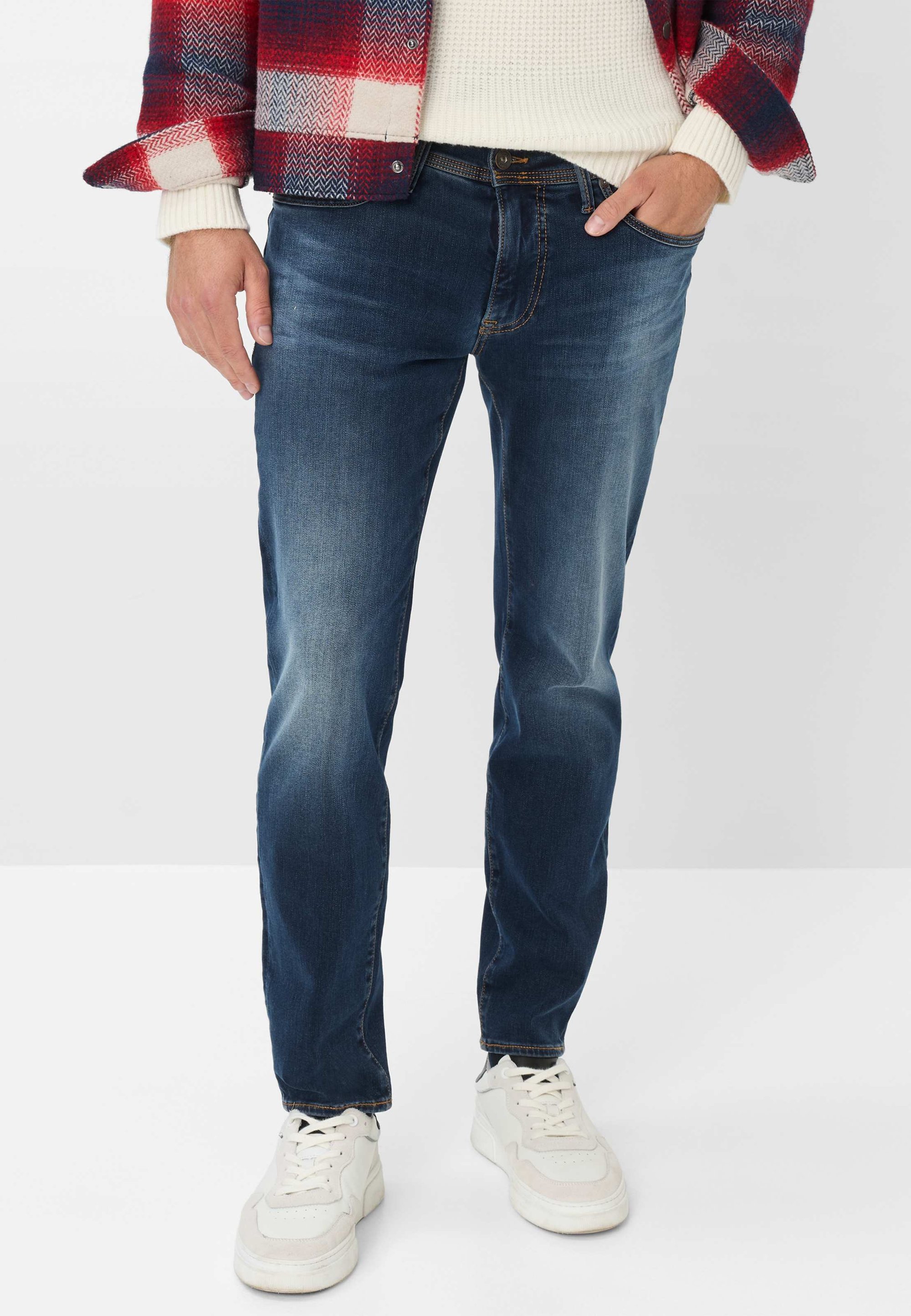 BRAX STYLE CHRIS Jeans a sigaretta secret blue used/blu scuro