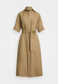 SHORT SLEEVE DAY DRESS - Robe chemise - camel