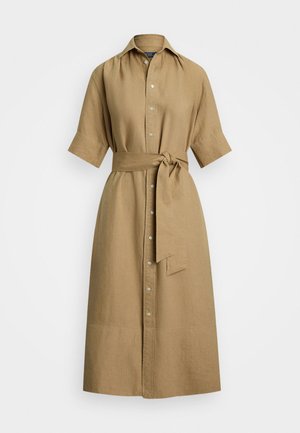 Polo Ralph Lauren SHORT SLEEVE DAY DRESS - Vestido camisero - camel