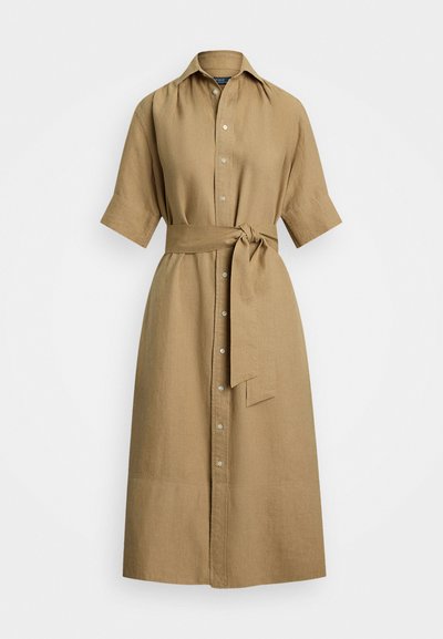 Polo Ralph Lauren SHORT SLEEVE DAY DRESS - Vestido camiseiro - camel