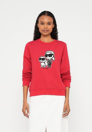 KARL LAGERFELD IKON SKETCH DUO - Melegítőfelső - scarlet sage