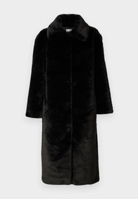 Abercrombie & Fitch Faux Fur Coat - Abrigo clásico - black beauty