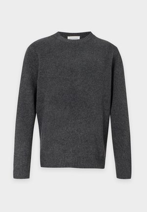 Pier One by Zalando, SOFT-TOUCH CREW NECK JUMPER - Пуловер - dark grey melange