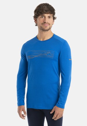 icebreaker MERINO 200 MID WEIGHT OASIS GRAPHIC - Langarmshirt - BRIGHT BLUE