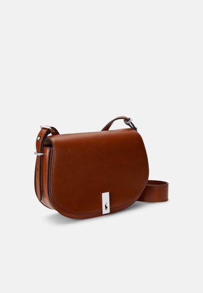 Polo Ralph Lauren POLO ID LEATHER SADDLE BAG - Mala a tiracolo - whiskey