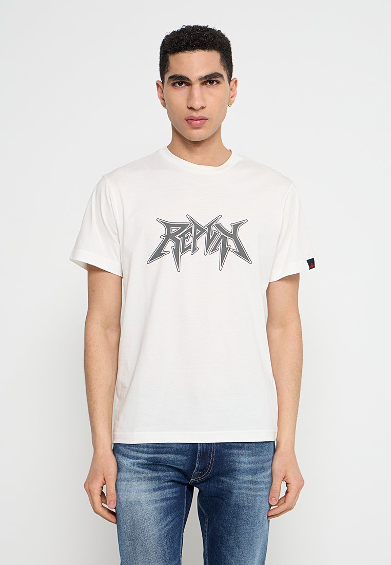 Replay T-shirt print wit