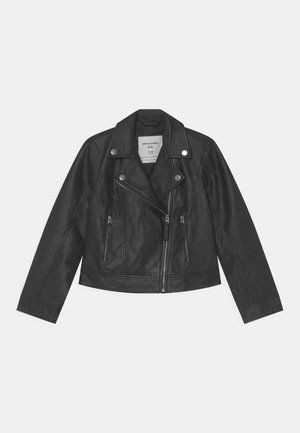 BIKER - Műbőr dzseki - black