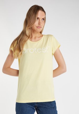 Protest CLASSIC LOGO - T-shirt print - sunny dayyellow