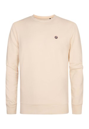Petrol Industries, LOGO SWEATER SEAVIEWPARK - Sweater - stone white