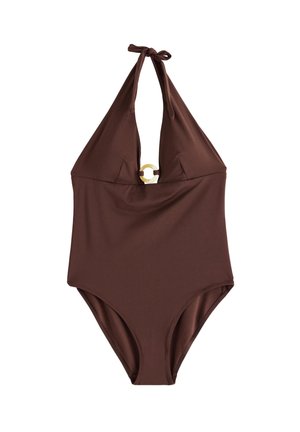 Lindex, SWIMSUIT SHINY - Maillot de bain - dk brown