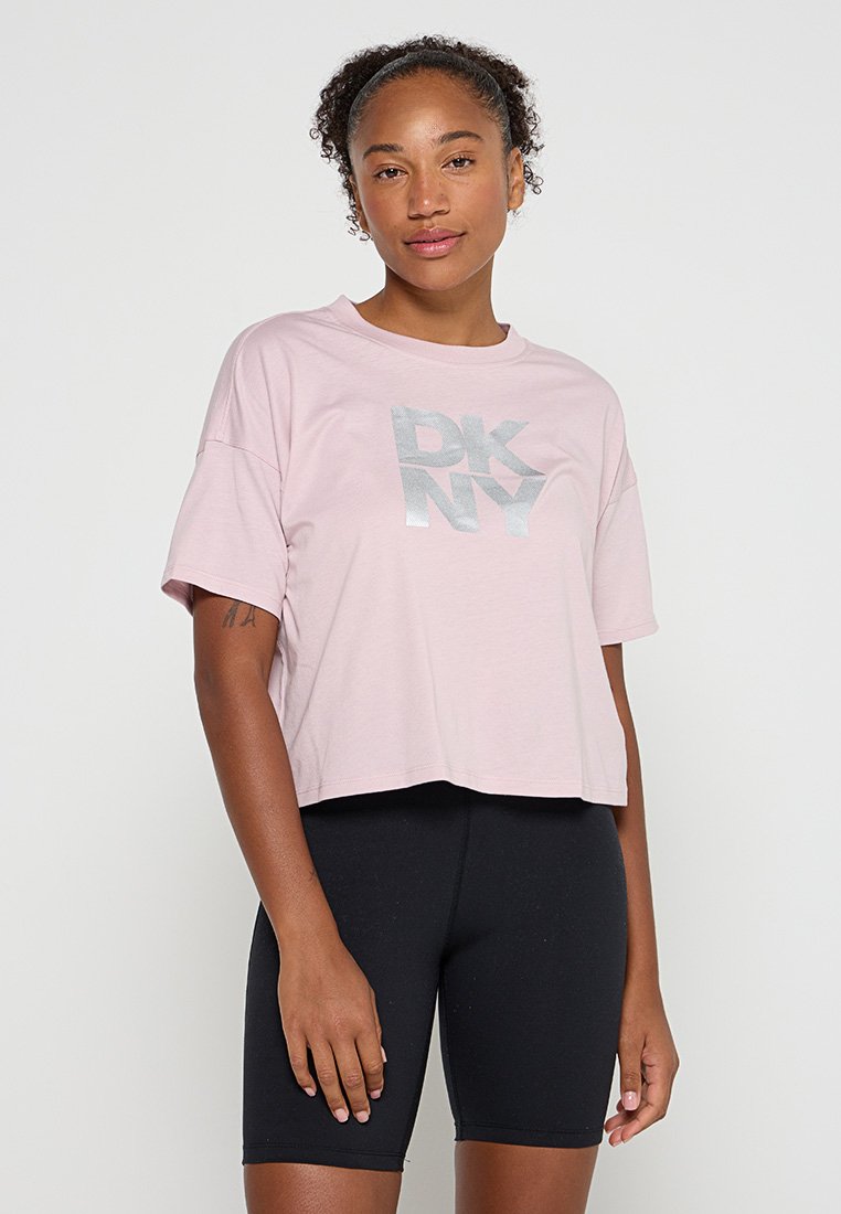 DKNY Sport T-shirt print roze