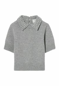 MAILLE COURT - Top - gris chine