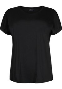 Zizzi 2-PACK SHORT SLEEVED - Jednoduché tričko - kelly green black