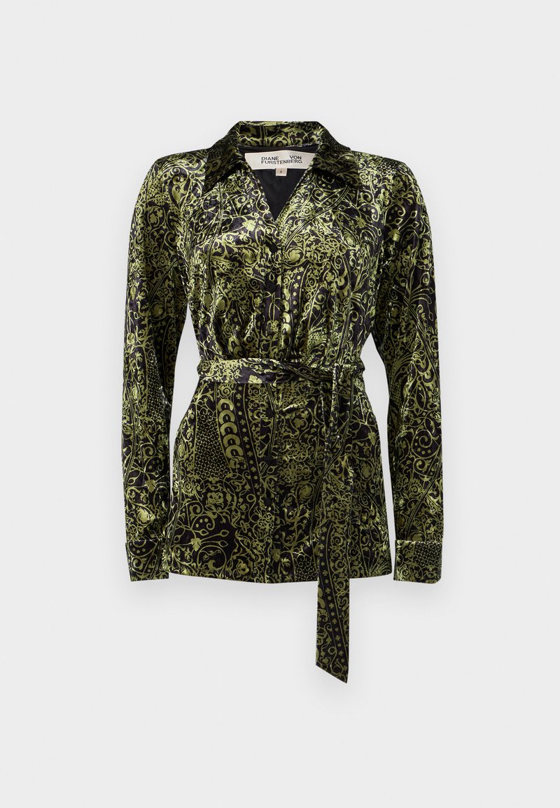 Diane von Furstenberg Overhemdblouse groen Diane von Furstenberg Overhemdblouse groen
