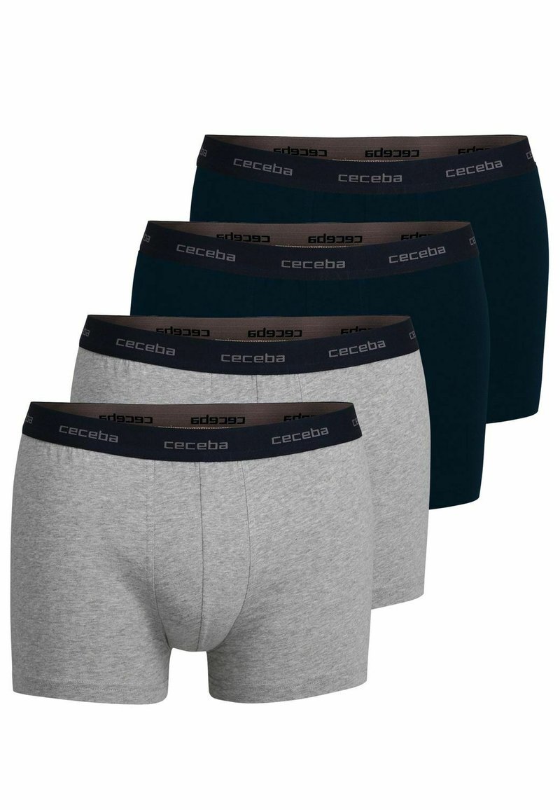 Ceceba 4 PACK - Trunks - dunkelblau/grau melange
