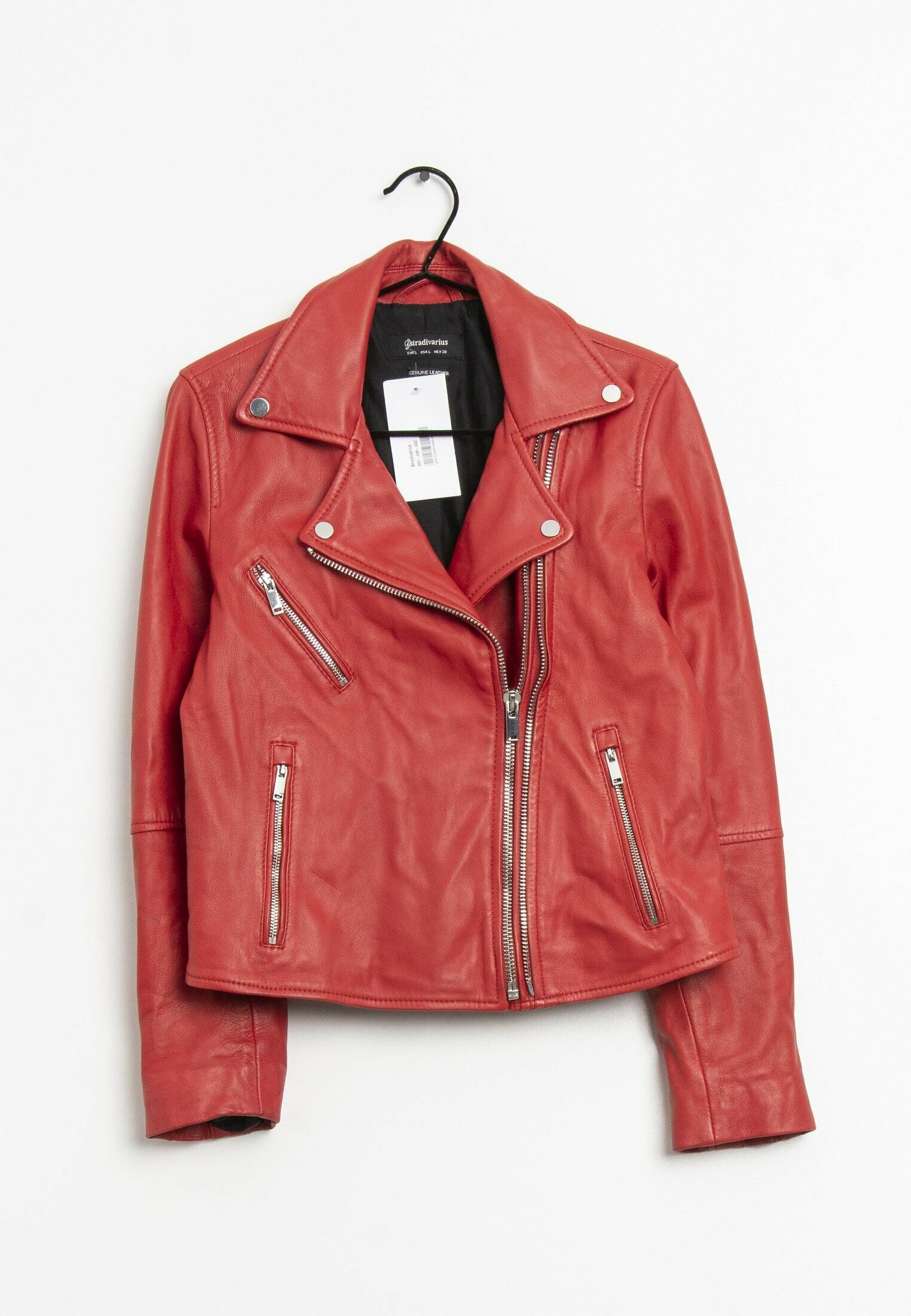 Stradivarius Chaqueta de cuero sintético - black/negro - Zalando.es