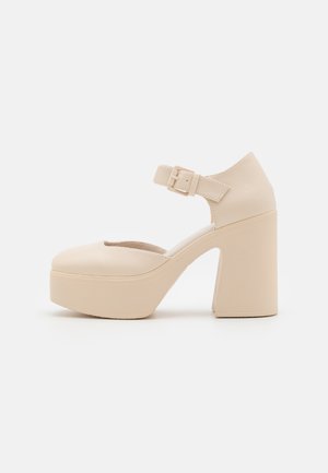 IRON - Sandale cu toc - bri crema