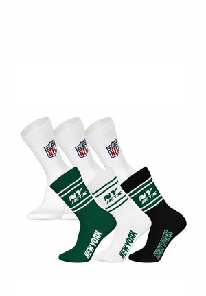 UNISEX 6ER PACK - TEAMS CREW FOOTBALL LOGO - Sokken - new york jets weiß
