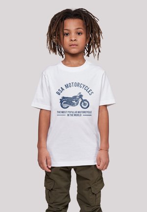 BSA MOTORCYCLES MOST POPULAR IN THE WORLD - Print T-shirt - weiß