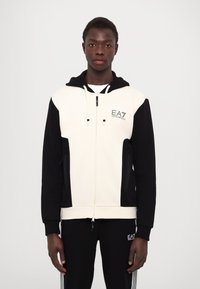 EA7 Emporio Armani FELPA - Felpa con zip - whitecap gray