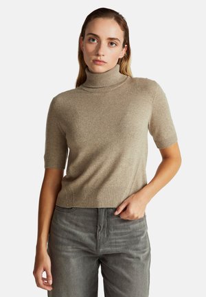 SHORT SLEEVE TURTLENECK  - Maglione - brown