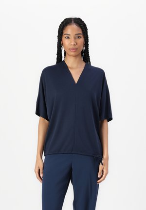 TOM TAILOR V NECK - Basic T-shirt - sky captain blue