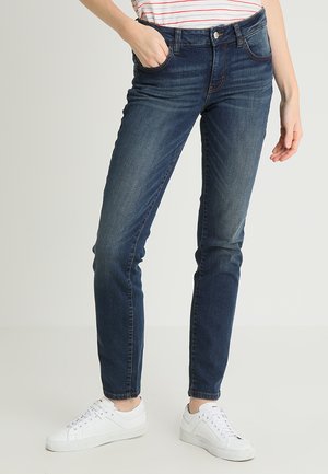 ALEXA - Džíny Slim Fit - dark stone wash denim blue
