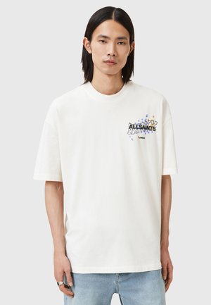 AllSaints WAVY - Print T-shirt - chalk white