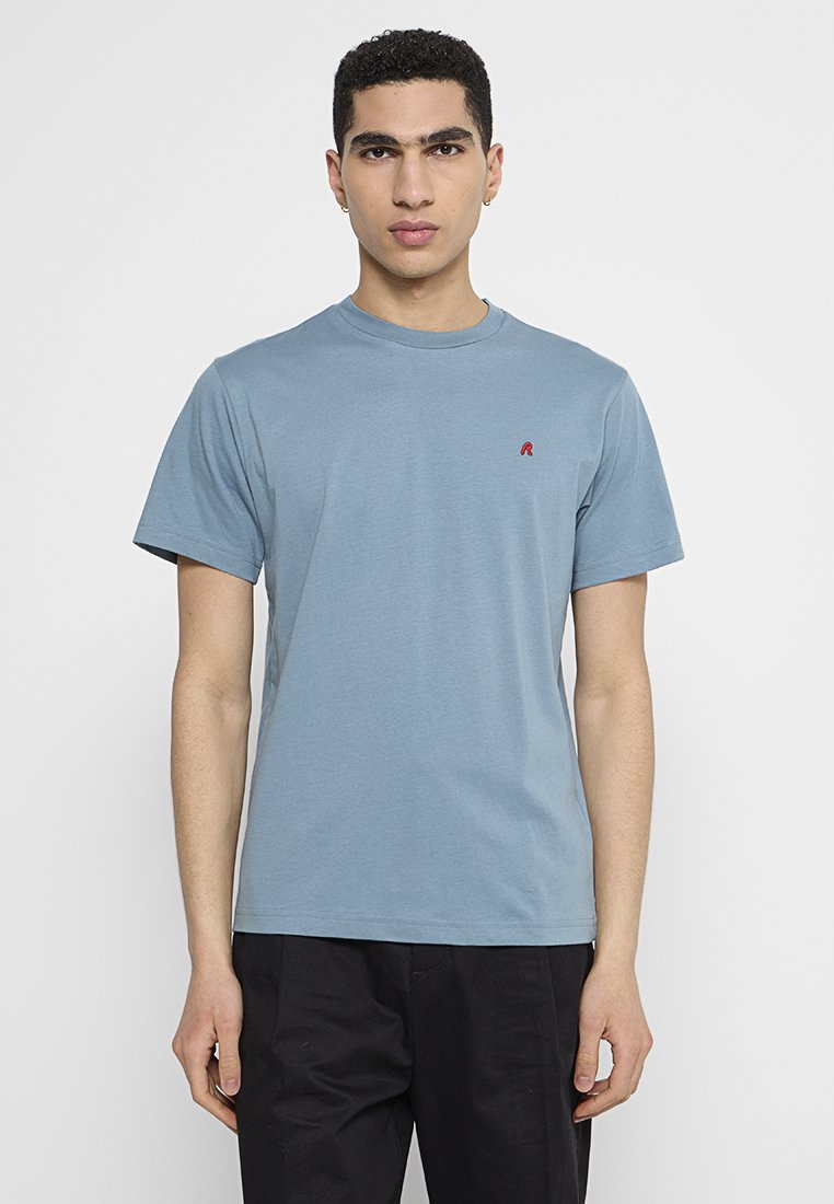 Replay T-shirt basic blauw
