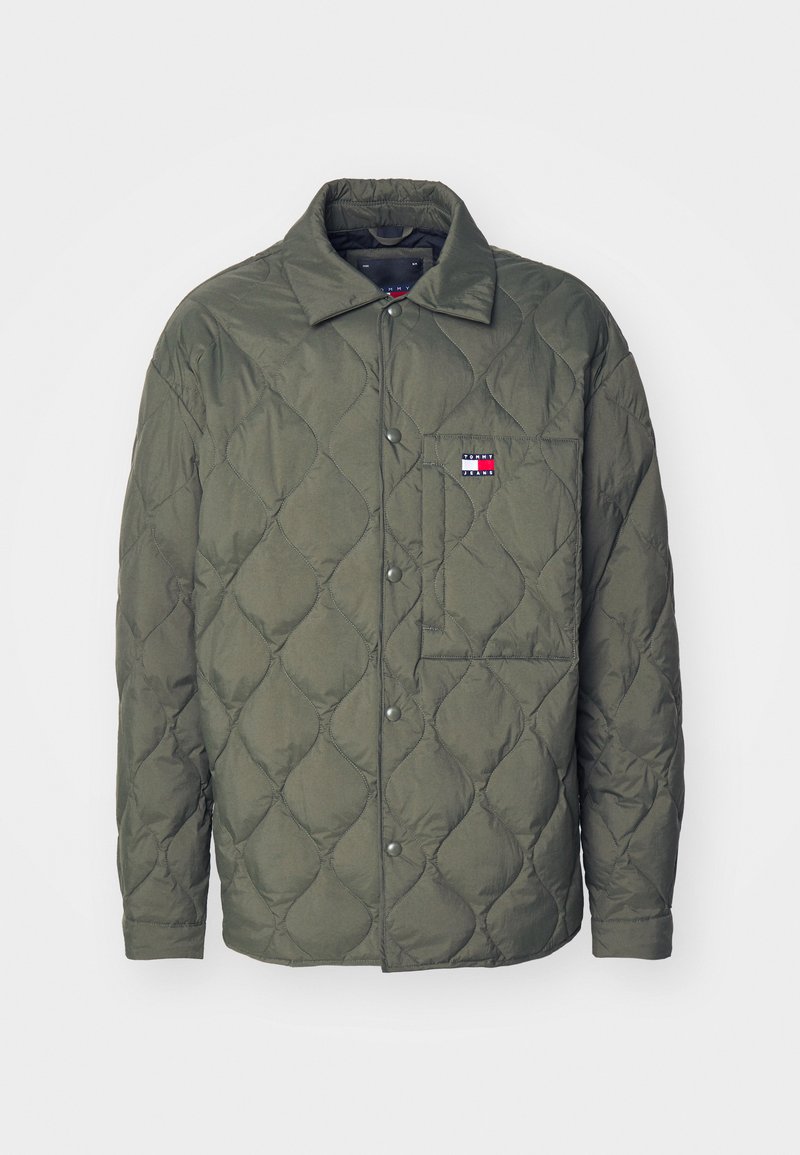 Tommy Jeans Gewatteerde jas donkergroen Tommy Jeans Gewatteerde jas donkergroen