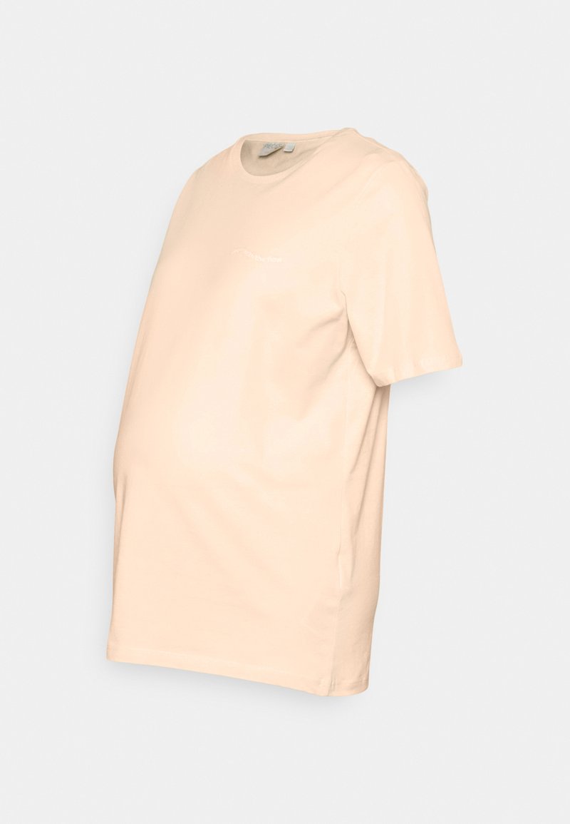 Pieces Maternity T-shirt print geel