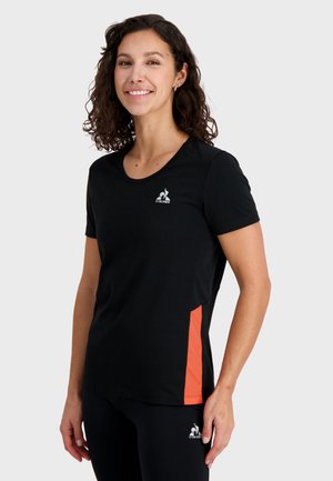 le coq sportif TRAINING - Print T-shirt - black