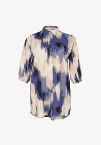 Unselected, blue abstract print